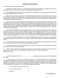 Form FHA-2455 Request for Endorsement of Credit Instrument Certificate of Mortgagee, Mortgagor and General Contractor (For Insurance Upon Completion Only), Page 5