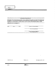 Form FHA-3476 Appendix 1 Certificate of Eligibility, Page 2