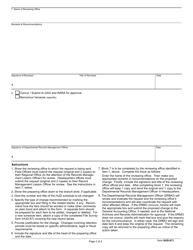 Form HUD-671 Request for Change in Hud Records Schedule, Page 2