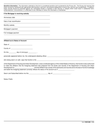 Form HUD-698 Statement of Account, Page 2