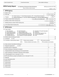 Form HUD-50058 MTW Mtw Family Report, Page 3