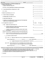 Form HUD-50061 Evaluation of Plan of Action for Incentives to Extend Affordability, Page 2
