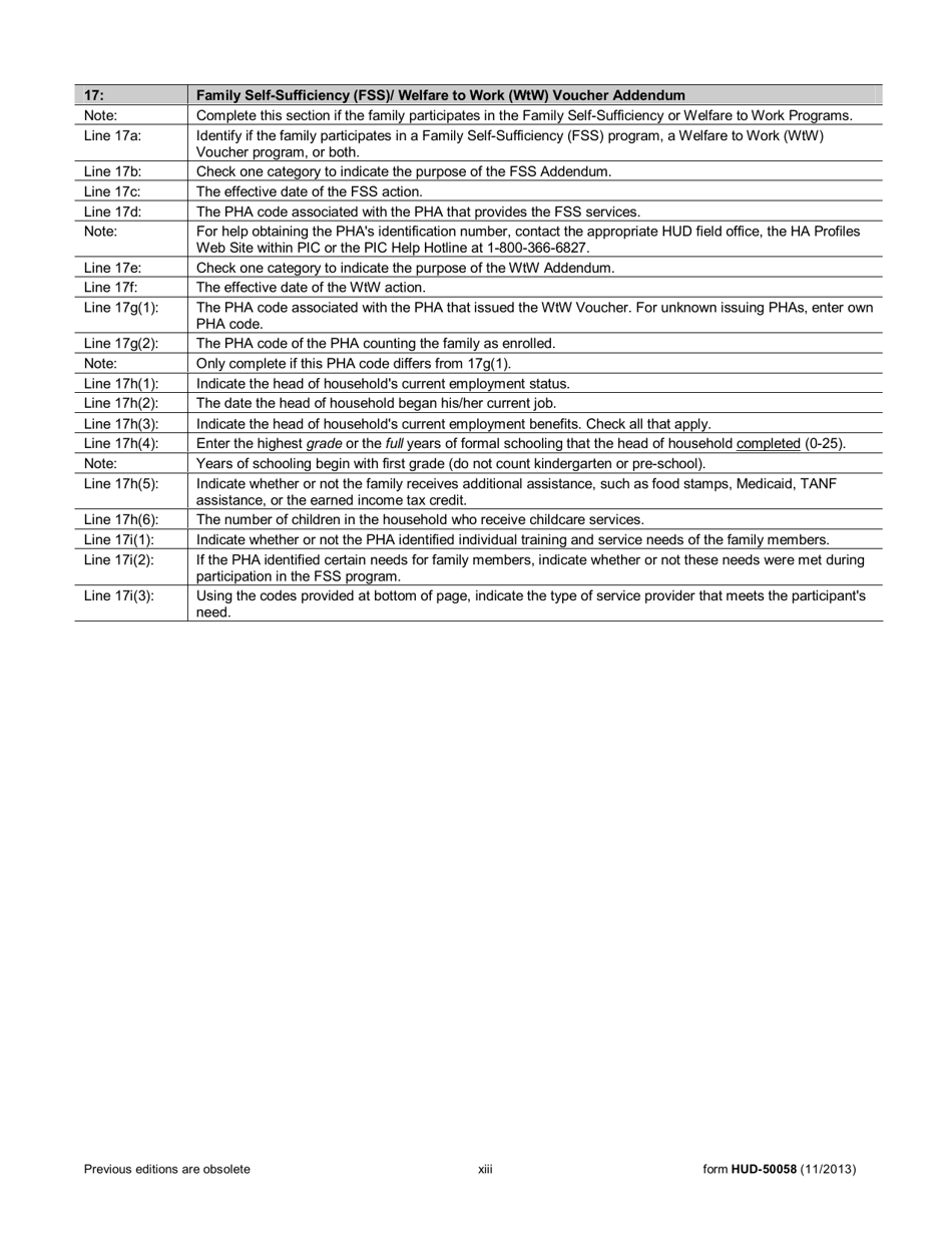 Form HUD50058 Fill Out, Sign Online and Download Fillable PDF Templateroller