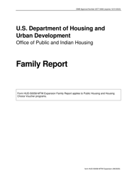 Document preview: Form HUD-50058 MTW EXPANSION Family Report