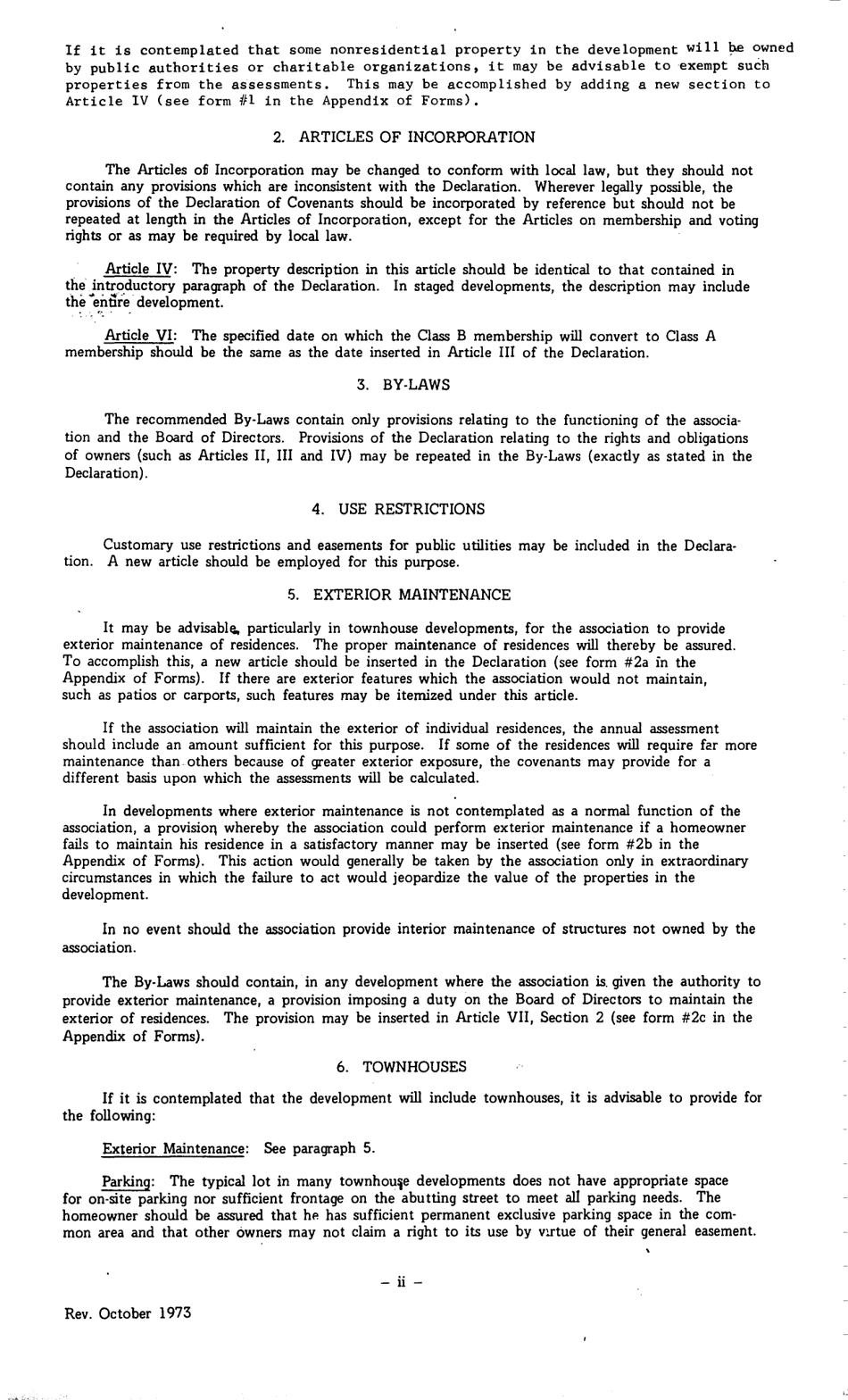 Form FHA-1400 Suggested Legal Documents for Planned-Unit Developments, Page 3