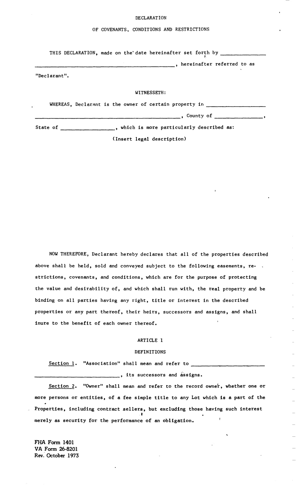 Form FHA-1400 Suggested Legal Documents for Planned-Unit Developments, Page 8