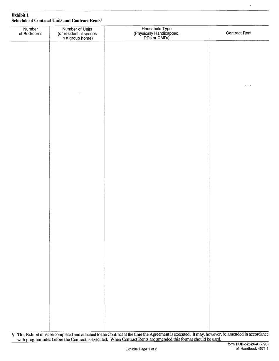 Form HUD-52524-A Part I Project Assistance Contract, Page 5