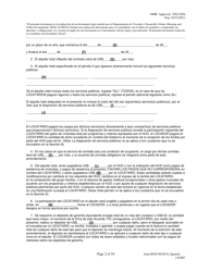 Formulario HUD-90105-B Lease for Section 202/8 or Section 202 Pac (Spanish), Page 2