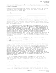 Formulario HUD-90105-C Arrendamiento Conforme Al Prac En Virtud De La Seccion 202 (Spanish), Page 2