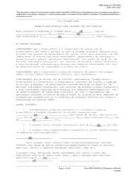 Document preview: Form HUD-90105-D Lease for Section 811 Prac (Portuguese)