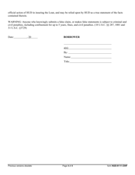 Form HUD-91111-OHF Borrower&#039;s Survey Certification, Page 4