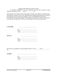 Form HUD-92070-OHF Lease Addendum, Page 6