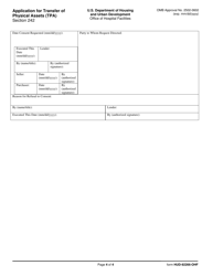 Form HUD-92266-OHF Application for Transfer of Physical Assets, Page 4