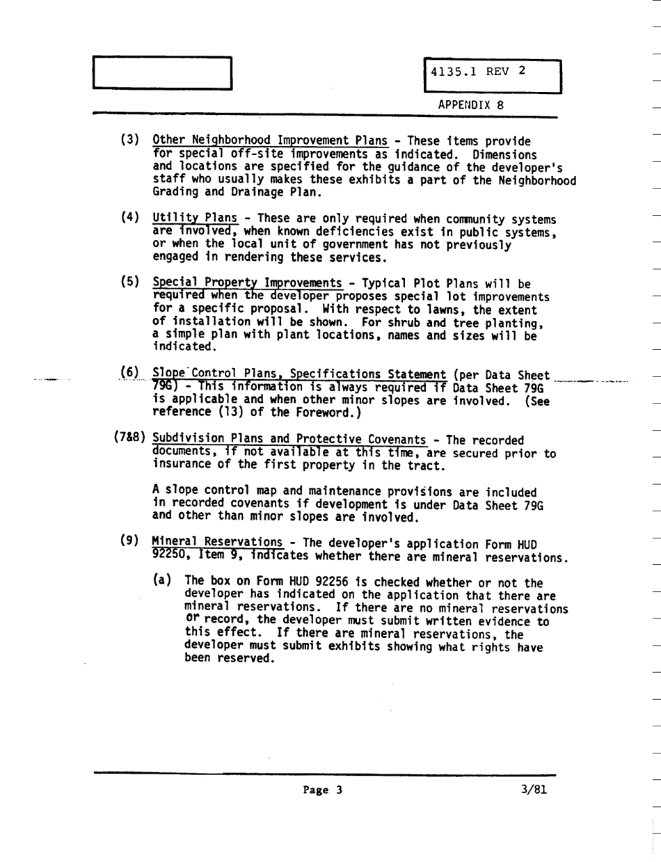 Form HUD-92256 Appendix 8 Exhibits Required for Certification, Page 3