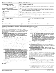 Form HUD-92426 Multifamily Default Status Report, Page 2
