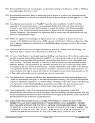 Form HUD-92441-OHF Building Loan Agreement, Page 7
