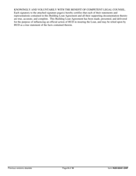 Form HUD-92441-OHF Building Loan Agreement, Page 8