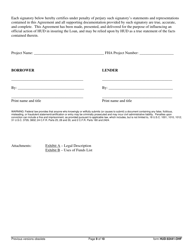Form HUD-92441-OHF Building Loan Agreement, Page 9