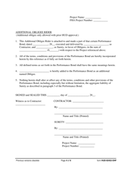 Form HUD-92452-OHF Performance Bond - Dual Obligee - Section 242, Page 4