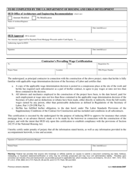 Form HUD-92448-OHF Contractor&#039;s Requisition Project Mortgages, Page 2