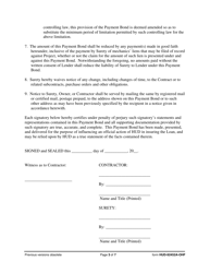 Form HUD-92452A-OHF Payment Bond, Page 3
