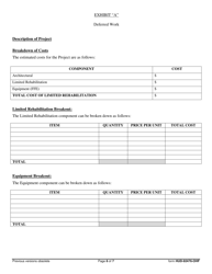 Form HUD-92476-OHF Escrow Agreement for Deferred Work, Page 6