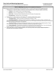 Form HUD-1013 Time Limit and Mentoring Agreement, Page 2