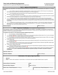 Form HUD-1013 Time Limit and Mentoring Agreement, Page 3