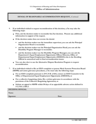Form HUD-11600 Denial of Reasonable Accommodation Request, Page 2