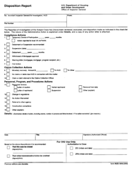 Document preview: Form HUD-1416 Disposition Report
