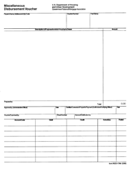 Document preview: Form HUD-1760 Miscellaneous Disbursement Voucher