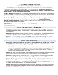 Instructions for Form DI-2000 &quot;Authorization for Acceptance of Travel Expenses From Non-federal Sources&quot;