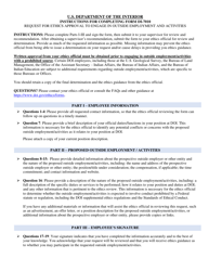 Instructions for Form DI-7010 &quot;Request for Ethics Approval to Engage in Outside Employment and Activities&quot;
