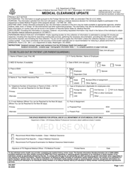 Form DS-3057 Medical Clearance Update