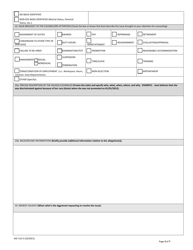 Form AID110-3 EEO Counselor&#039;s Report, Page 2
