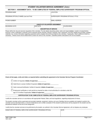 MRP Form 126A Student Volunteer Service Agreement, Page 2