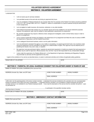 MRP Form 126B Volunteer Service Agreement, Page 3