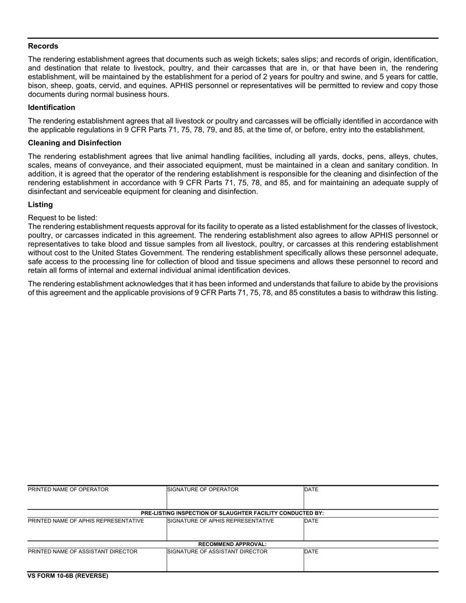 VS Form 10-6B - Fill Out, Sign Online and Download Fillable PDF ...