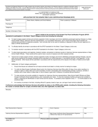 VS Form 5-22 &quot;Application for the Scrapie Free Flock Certification Program (Sfcp)&quot;