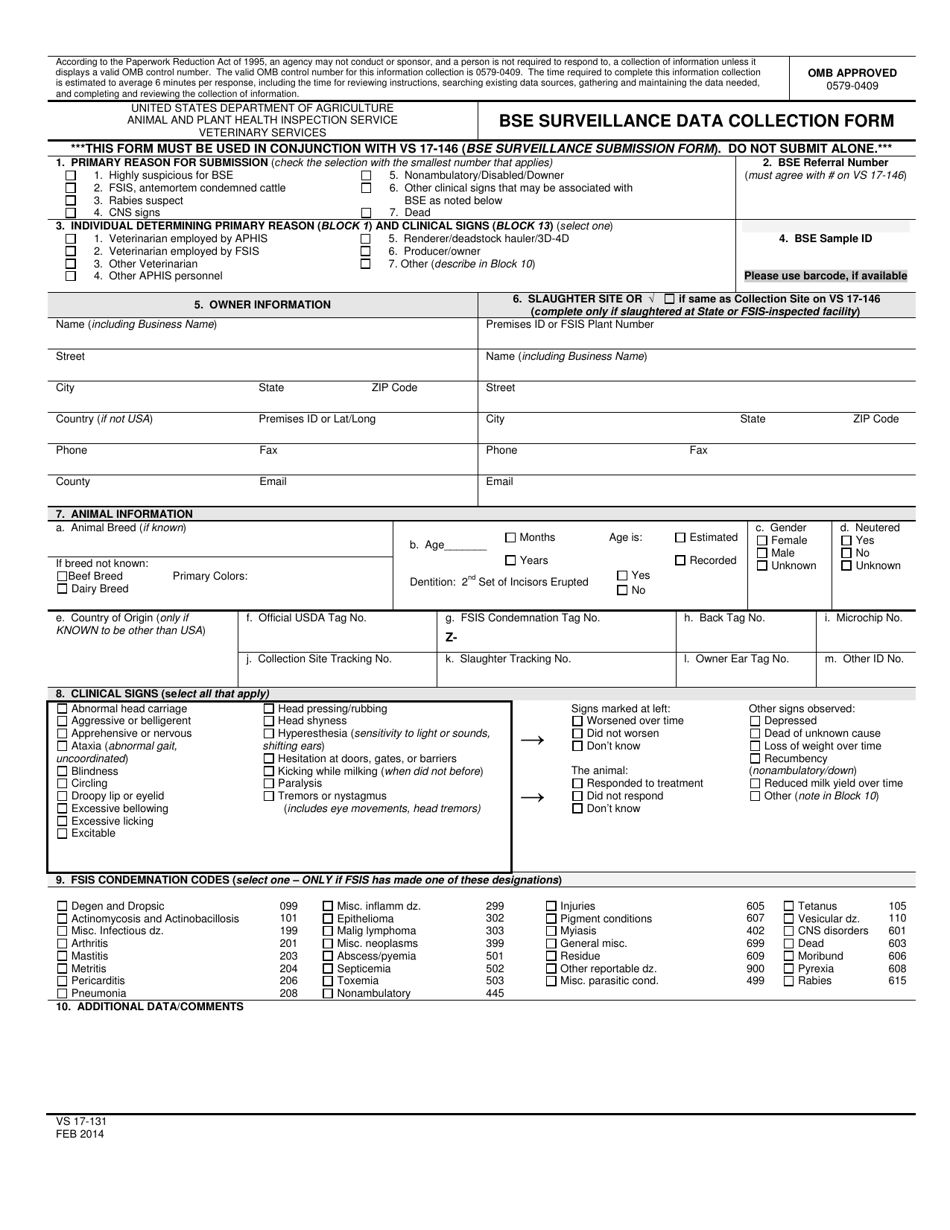 VS Form 17-131 - Fill Out, Sign Online and Download Fillable PDF ...