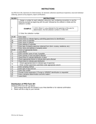 PPQ Form 391 Specimens for Determination, Page 2