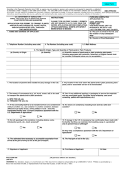 Document preview: PPQ Form 586 Application for Permit to Transit Plants and/or Plant Products, Plant Pests, and/or Associated Soil Through the United States