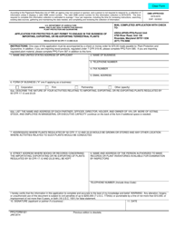Document preview: PPQ Form 621 Application for Protected Plant Permit to Engage in the Business of Importing, Exporting or Re-exporting Terrestrial Plants