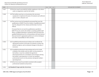 Form CMS-360 Comprehensive Outpatient Rehabilitation Facility Survey Report, Page 10
