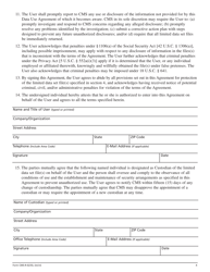 Form CMS-R-0235L Data Use Agreement - Limited Data Sets, Page 4