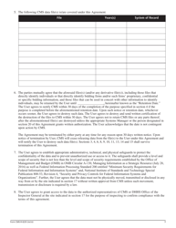 Form CMS-R-0235 Data Use Agreement (Dua) (Agreement for Use of Centers for Medicare and Medicaid Services (Cms) Data Containing Individual Identifiers), Page 3