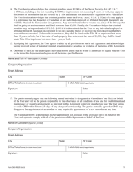 Form CMS-R-0235 Data Use Agreement (Dua) (Agreement for Use of Centers for Medicare and Medicaid Services (Cms) Data Containing Individual Identifiers), Page 5