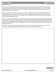 DCMA-AO Form 3B Dcma-Ao Alternate Arff/Hangar Fire Protection Approval, Page 2