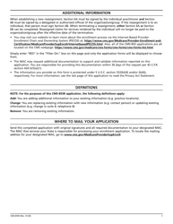 Form CMS-855R Medicare Enrollment Application, Page 3