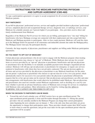Form CMS-460 Medicare Participating Physician or Supplier Agreement, Page 2